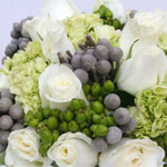 Enchanting White Rose and Hydrangea Bridal Flowers